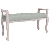  Klupa svjetlosiva 110 x 45 x 60 cm baršunasta | shoptok.hr