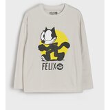 Sinsay Pamučna majica dugih rukava s printom Felix Cat | shoptok.hr