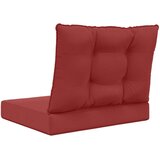 Jastuk za vanjsku sofU 2 pcs boja crnog vina Poliester - boja crnog vina 60 x 60 cm 1x sjedalo +1x naslon (2D s bartagom) | shoptok.hr