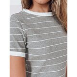 DStreet Sukienka damska mini prążkowana FITLINES szara | shoptok.hr