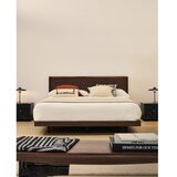 Kave Home Smeđi bračni krevet od masivne breze s podnicom 180x200 cm Norlen – | shoptok.hr