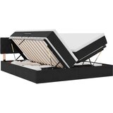 vidaXL Postelja s shranjevanjem z vzmetnico Črna 100 x 200 cm, (5000099899) | Shoptok.si