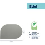 Kela PODMETAČ ZA STOL EDEL, 45x30x0,17cm PU-KOŽA SVJETLOSIVA | shoptok.hr