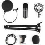 Sandberg Streamer USB mikrofonski komplet, črn | Shoptok.si