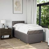  Krevet s oprugama i madracem smeđesivi 90x200 cm od tkanine | shoptok.hr