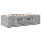  Dnevni krevet s ladicama bez madraca siva boja hrasta 90x200 cm | shoptok.hr