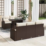  Sjedeća garnitura za vrt 6 kom. Svijetlo Poli Ratan 179 x 179 x 85 cm | shoptok.hr