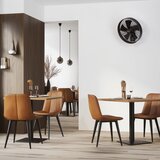  ZEVENTI - Zidni ventilator FREEZE 50W/230V crna/smeđa + daljinski upravljač | Eponuda.com
