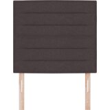  LED Uzglavlje Linije Dizajn Tamno Smeđe 90 cm Tkanina | shoptok.hr