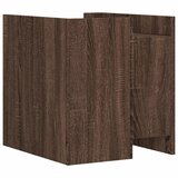  Noćni ormarić smeđa boja hrasta 45x50x50 cm konstruirano drvo | Eponuda.com