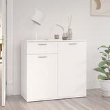  Komoda bijela 80 x 36 x 75 cm od konstruiranog drva | shoptok.hr