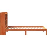  Knjižna postelja brez vzmetnice vošč. rjava 75x190 cm borovina, (21532601) | Shoptok.si
