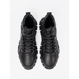 Sergio Leone Black lace-up hiking boots with a thick sole | Eponuda.ba