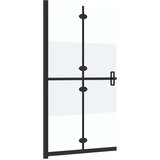  Sklopiva pregrada za tuš napola matirano staklo ESG 100x190 cm | shoptok.hr