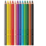  BOJE DRVENE 12BOJA JUMBO GRIP FABER-CASTELL 110912 BLISTER | shoptok.hr