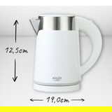 Adler Električni grelnik vode 0,6 L bela barva AD1372W Cene
