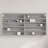 vidaXL Vitrina boja sivog hrasta sonome 100x8,5x50 cm drvena | shoptok.hr