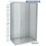 Copen Tuš kabina C-02-4290/4290 Atlas Element srebrni ram 90x90x195cm providno staklo 6mm | ePonuda.com