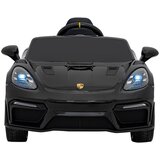  Licencirani Porsche 718 Spyder RS dječji automobil na akumulator s MP4 zaslonom, crni | shoptok.hr