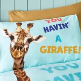 Catherine Lansfield Tirkizna dječja posteljina za krevet za jednu osobu 135x200 cm Havin A Giraffe – | shoptok.hr