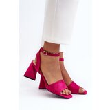 VINCEZA Women's High Heel Sandals in Fuchsia Eco-Suede Upttima | shoptok.hr