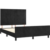  Okvir za krevet bez madraca crni 140x200 cm baršunasti | shoptok.hr
