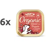 Lily's Kitchen organic puppies dinner - piščanec, svinjina, govedina in riba - 150 g 6 x 150 g