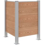  Ograja za koš za smeti Rjava 85 x 85 x 115 cm Aluminij in WPC, (5000241923) | Shoptok.si