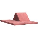 vidaXL Sofa na razvlačenje 140 x 67 x 15 cm Ružičasta - Ružičasta Baršun | shoptok.hr