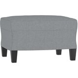 vidaXL Fotelja s tabureom svjetlosiva 60 cm od tkanine | shoptok.hr