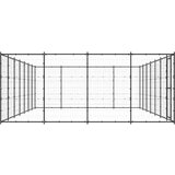 vidaXL Zunanji pasji boks jeklo 33,88 m² | Shoptok.si