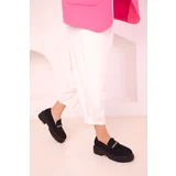 Soho Black Suede-Platinum Women's Casual Shoes 17481