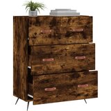  Komoda boja dimljenog hrasta 69,5x34x90 cm konstruirano drvo | shoptok.hr