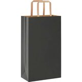  Papirnate vrećice 50 kom s ručkama crne 21x11x36 cm | shoptok.hr