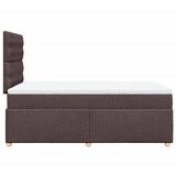  Krevet box spring s madracem tamnosmeđi 120 x 190 cm od tkanine | shoptok.hr