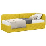  Kutni okvir kreveta Žuta 80 x 200 cm Baršun | shoptok.hr