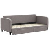  Dnevni krevet na razvlačenje smeđesivi 80 x 200 cm od tkanine | shoptok.hr