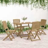  5-dijelni vrtni blagovaonski set od masivnog bagremovog drva | shoptok.hr