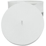  Košara za pohranu s poklopcem bijela i crna Ø 37 x 50cm pamučna | shoptok.hr