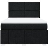  Krevet s oprugama i madracem crni 160x200 cm od tkanine | shoptok.hr