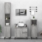 Maison Chic Komplet kopalniških omaric - Kopalniški sestavi 3-delni siva sonoma inženirski les, (21788082) | Shoptok.si
