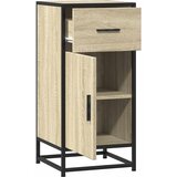  Komoda boja hrasta 35,5 x 35 x 76 cm konstruirano drvo i metal | shoptok.hr