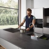 Hansgrohe 73837000 Aquno Select M81 vrtljiva izvlečna kuhinjska armatura Slike