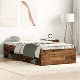 vidaXL Posteljni okvir brez vzmetnice star les 75x190 cm | Shoptok.si
