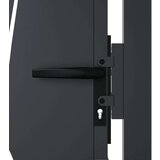 vidaXL vrtna vrata antracit 105 x 205 cm čelična s uzorkom trave | shoptok.hr