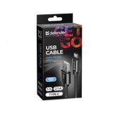 Defender Kabel USB09-03T PRO USB2.0 Črni, USB AM-Type-C, 1m, 2.1A, (20468393) Cene