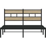 Metalni okvir kreveta bez madraca boja hrasta sonome 150x200 cm | shoptok.hr