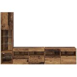 TV zidna jedinica Zidne 4 pcs Staro drvo Konstruirano drvo | shoptok.hr
