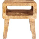 vidaXL Konec mize s polico 40 x 32 x 46 cm trden mangov les | Shoptok.si