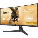 Iiyama Monitor 86,4 cm (34,0") GCB3486WQSCP-B1 3440x1440 Curved Gaming 240Hz VA 0,4ms, Zvočniki 2x5W sRGB99% FreeSync Premium RJ45 KVM HDR400, (5000128848) | Shoptok.si